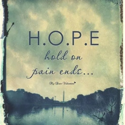 Hope among pain
